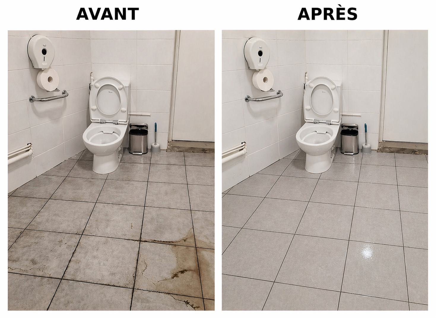 Avant après nettoyage — MB Propreté Villefranche-sur-Saône